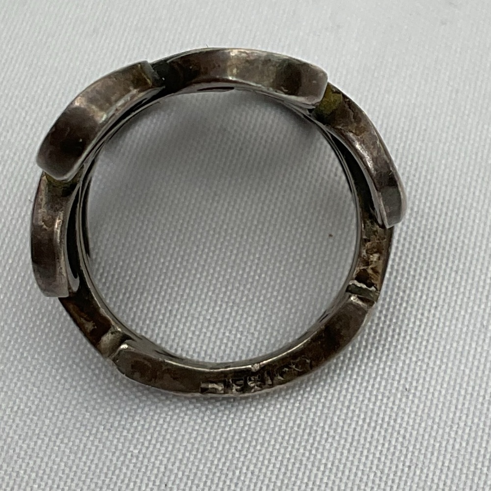 Source Unknown Silver Swirl Ring - image 5